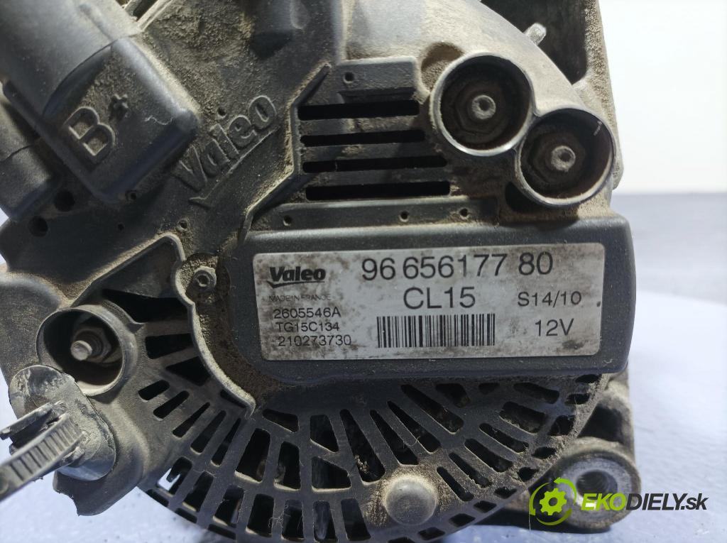 Peugeot 308 2010 Alternator 9665617780