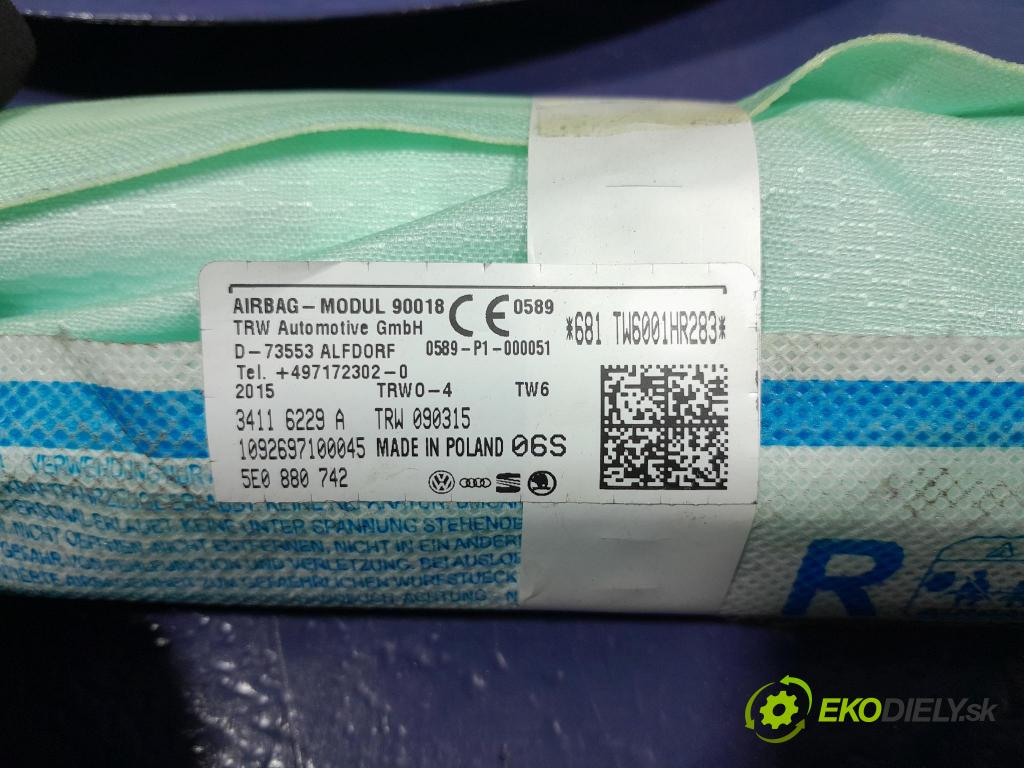 Skoda Octavia 2015 Airbag: clona x 5E0880742