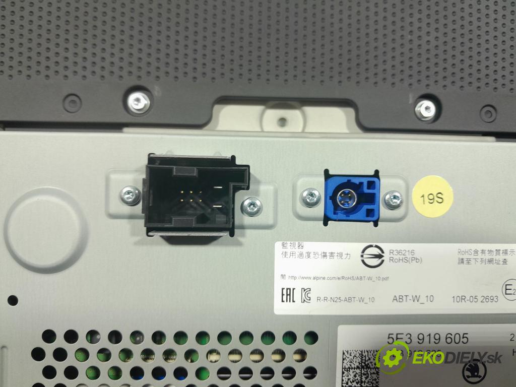 Skoda Octavia 2023 Zobrazit: Rádio: / GPS 5E3919605