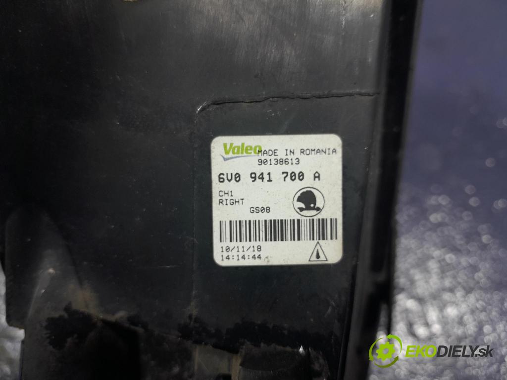 Skoda Fabia 2018 Halogen v pravo: 6V0941700A