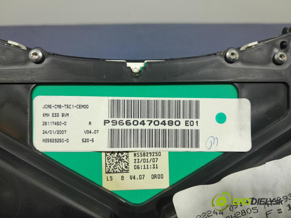 Peugeot 307 2007 prístrojovka/ budíky 9660470480