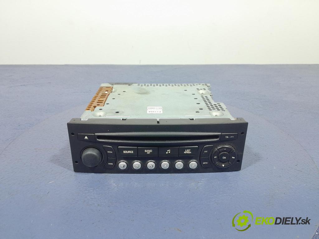 Peugeot 307 2007 Radio I Navigácia: 96627393XT