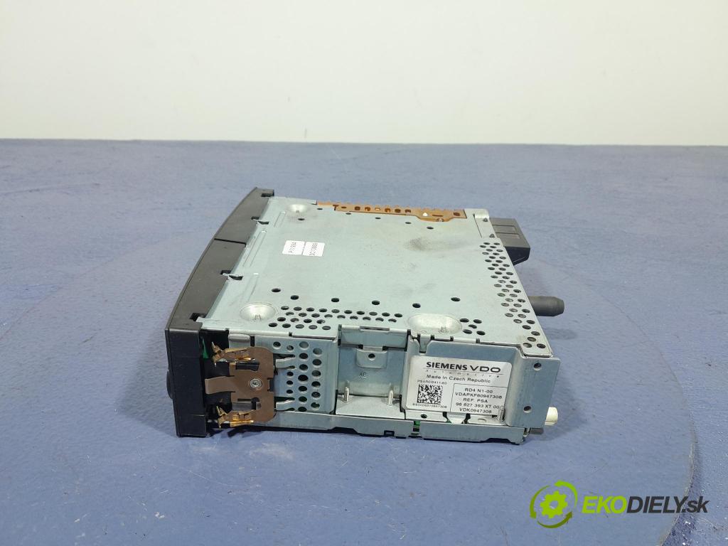 Peugeot 307 2007 Radio I Navigácia: 96627393XT