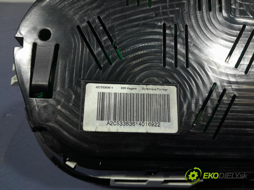 Renault Megane 2009 prístrojovka/ budíky 248100342R