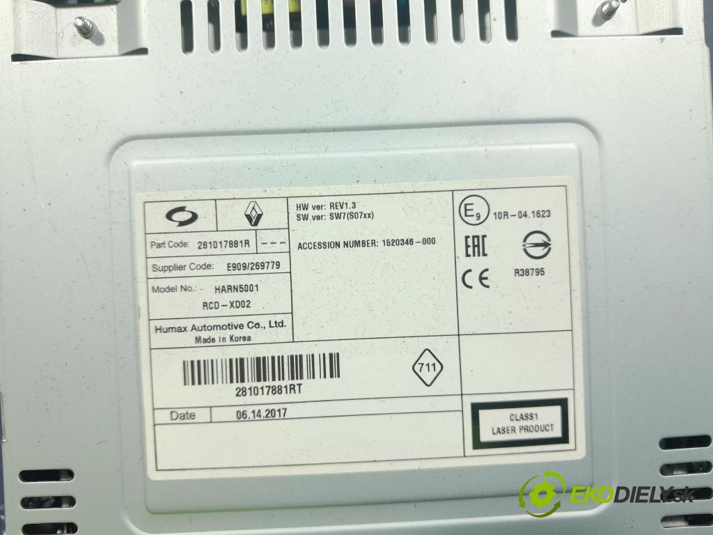 Renault Talisman 2017 Menič: 281017881R