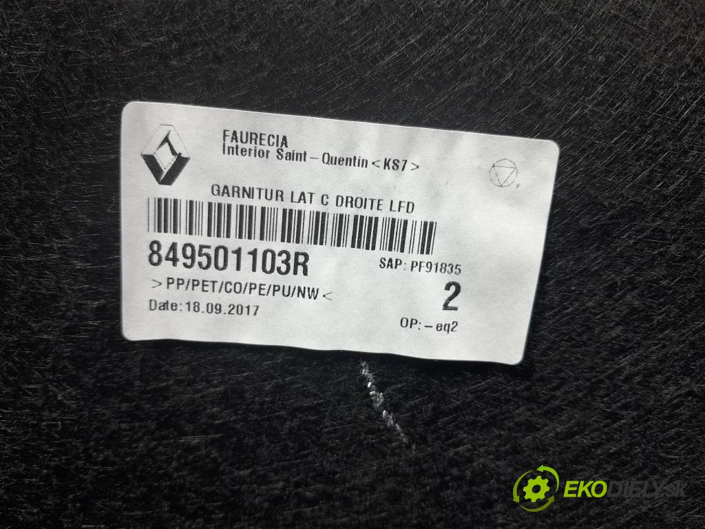 Renault Talisman 2017 Čalounictví: kufra: 849501103R