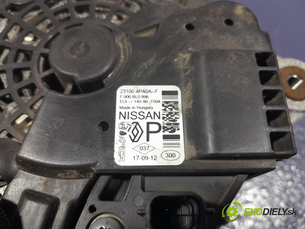 Renault Talisman 2017 Alternator 231004PA0A
