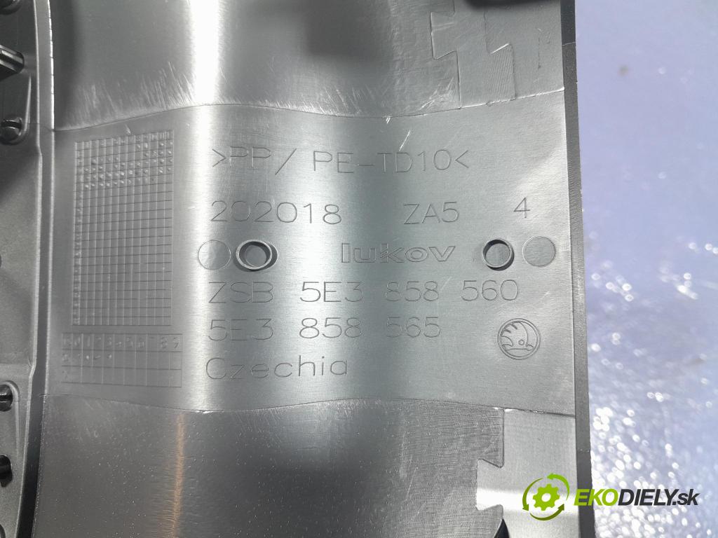 Skoda Octavia 2023 kryt Plast: Interiéry: 5E3858560