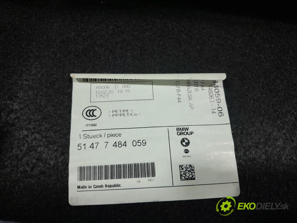 Bmw Seria 2 2020 Čalounictví: kufra: 7484059