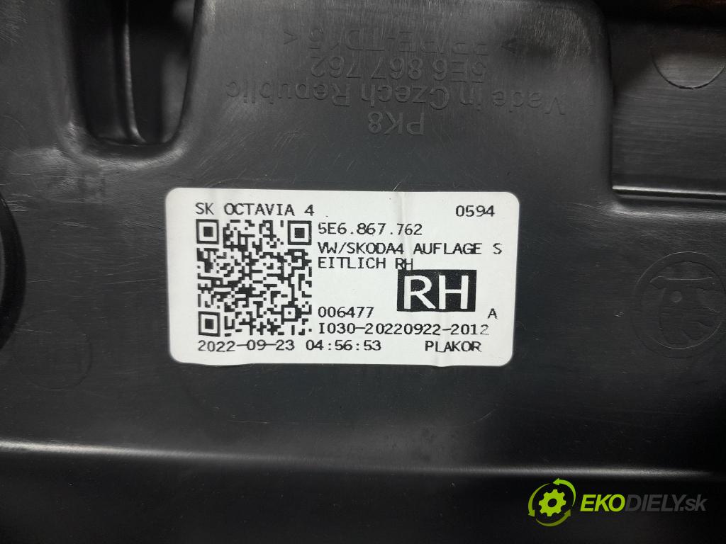 Skoda Octavia 2023 kryt Plast: Interiéry: 5E6867762
