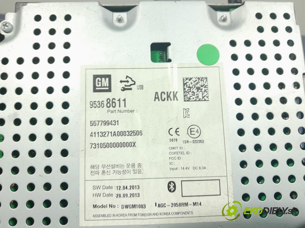 Chevrolet Spark 2013 Radio I Navigácia: 95368611