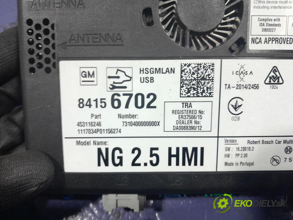 Opel Astra 2017 riadiaca jednotka 84156702