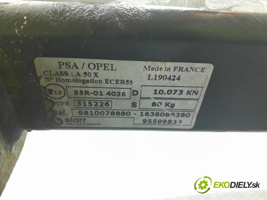 Citroen C5 aircross 2019 Hák: Do Prívesy: 9810078880