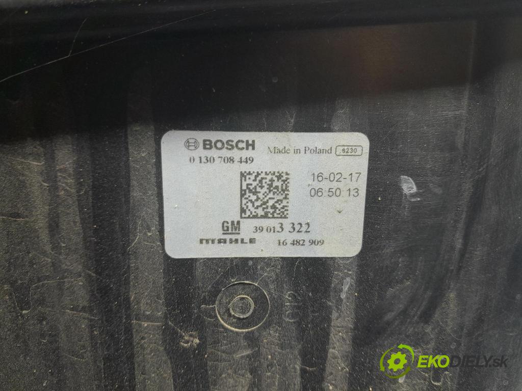 Opel Astra 2017 Ventilátor Chladič: 39013322