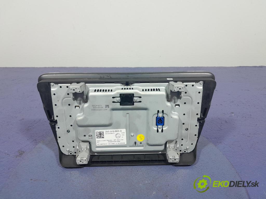 Skoda Superb 2019 displej Radio / GPS 3V0919605D