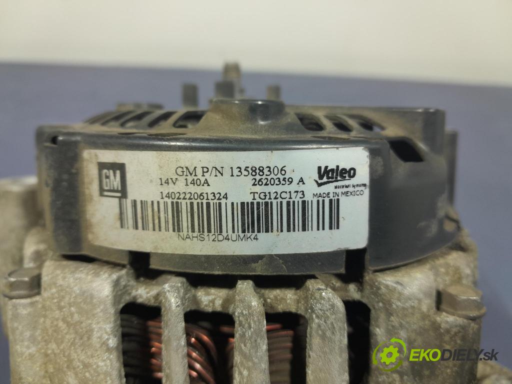 Opel Insignia 2014 Alternator 13588306