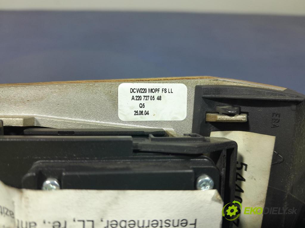 Mercedes S-klasa 2004 prepínač Okná: