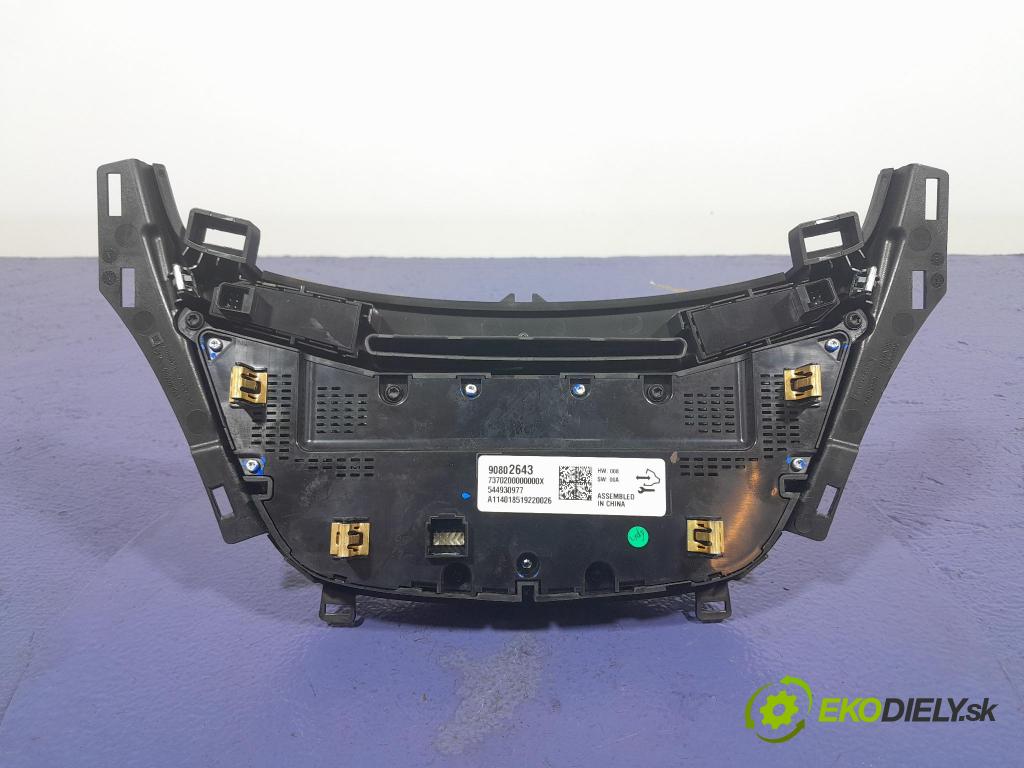 Opel Insignia 2014 prepínač Klimatizácia: Prúd vzduchu: 90802643