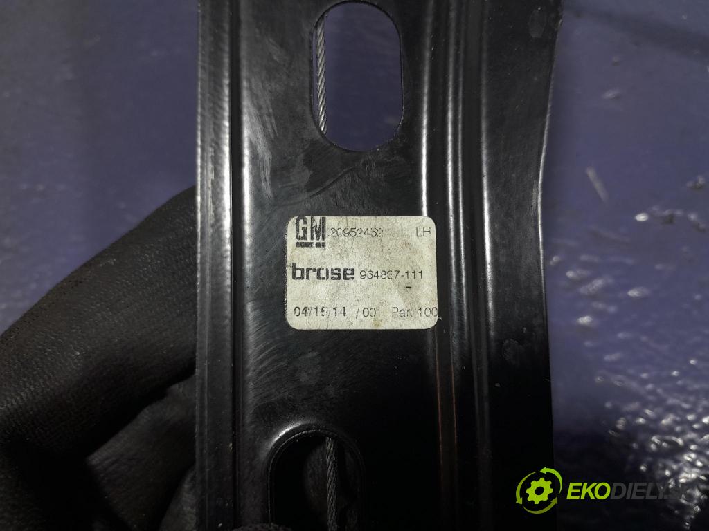 Opel Insignia 2014 mechanizmus okna Okná: Predné Vľavo: 20952452