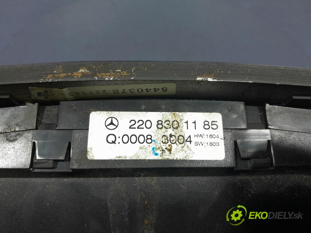 Mercedes S-klasa 2004 Přepínač Klimatizace: Proud vzduchu 2208301185