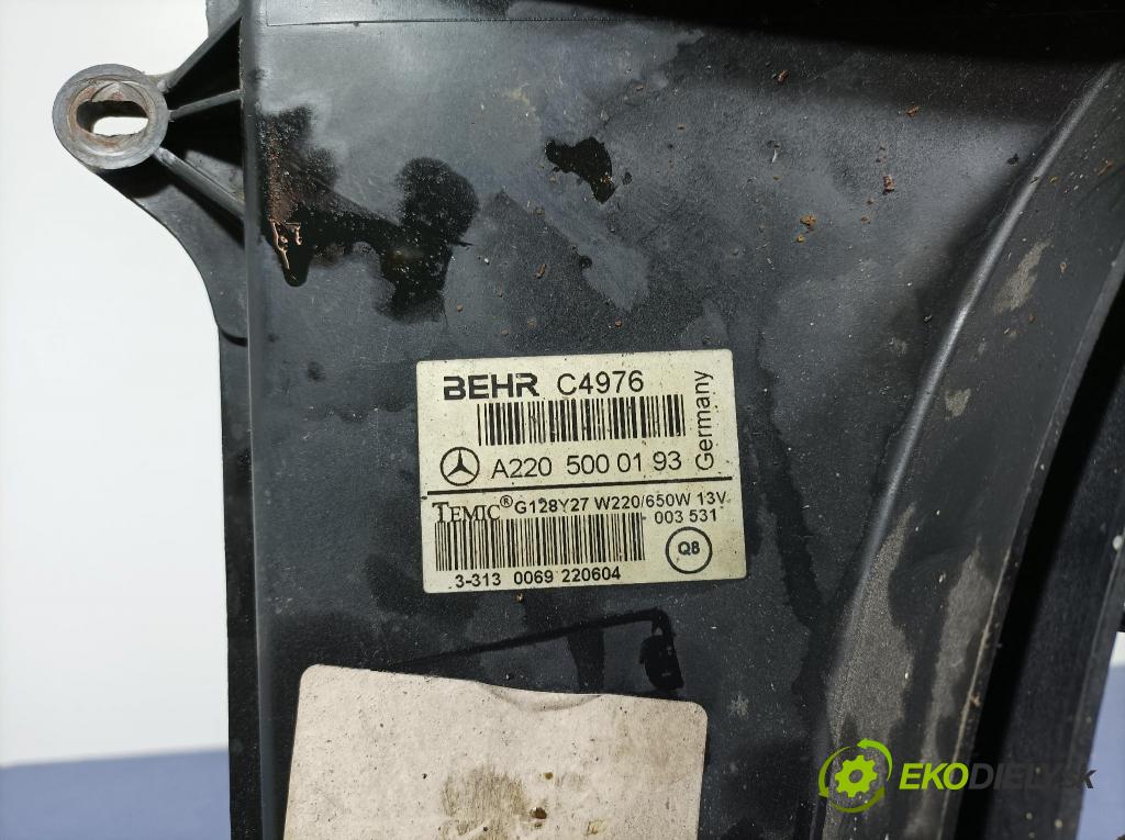 Mercedes S-klasa 2004 ventilátor Chladič: A2205000193