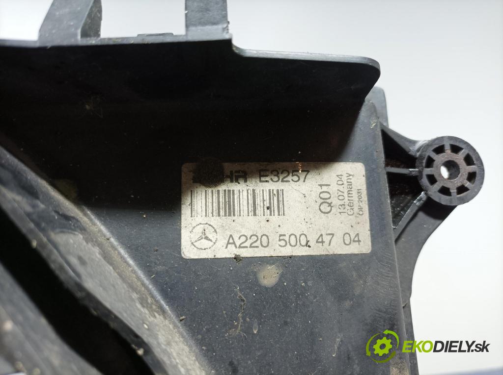 Mercedes S-klasa 2004 ventilátor Chladič: A2205000193