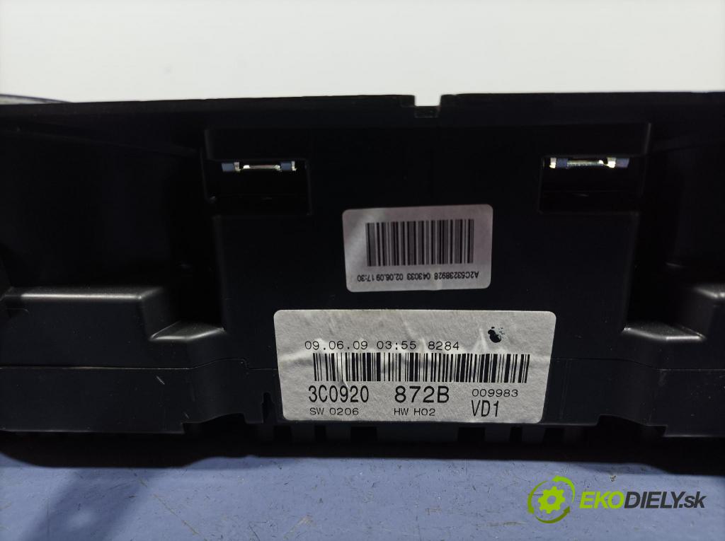 Vw Passat 2009 Přístrojová deska 3C0920872B