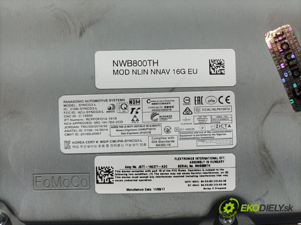 Ford Focus 2017 řídící jednotka JM5T-14G370-GHC