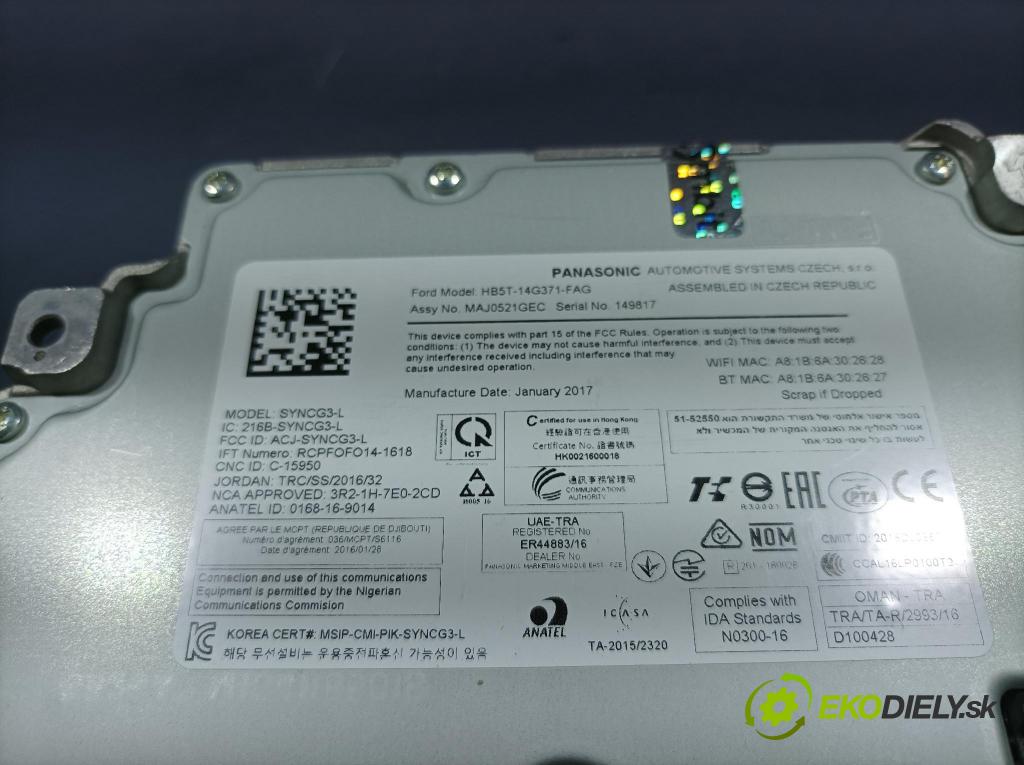 Ford Mondeo 2017 řídící jednotka HS7T-14G370-FFD