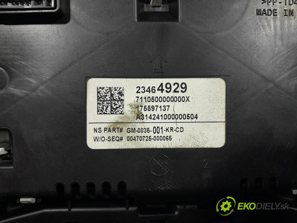 Opel Insignia 2014 prístrojovka/ budíky 23464929