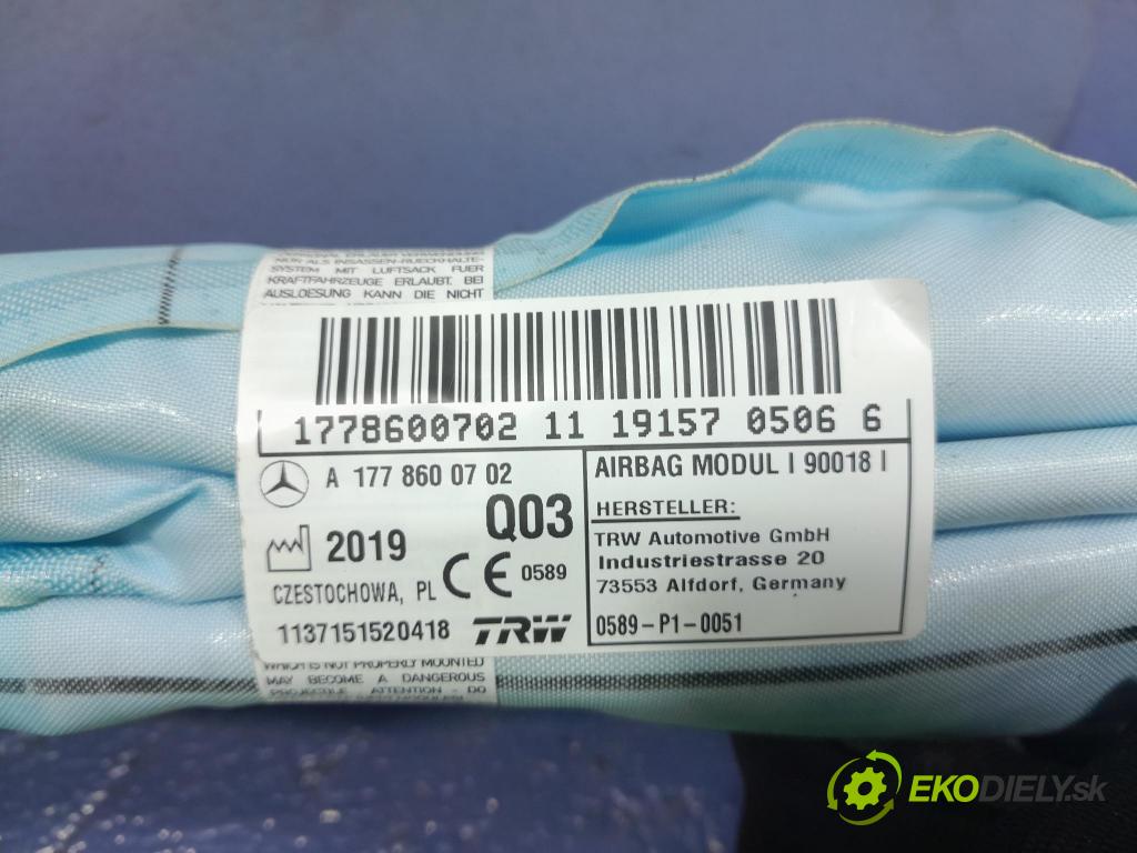 Mercedes A-klasa 2019 Airbag: Záclona: x A1778600702