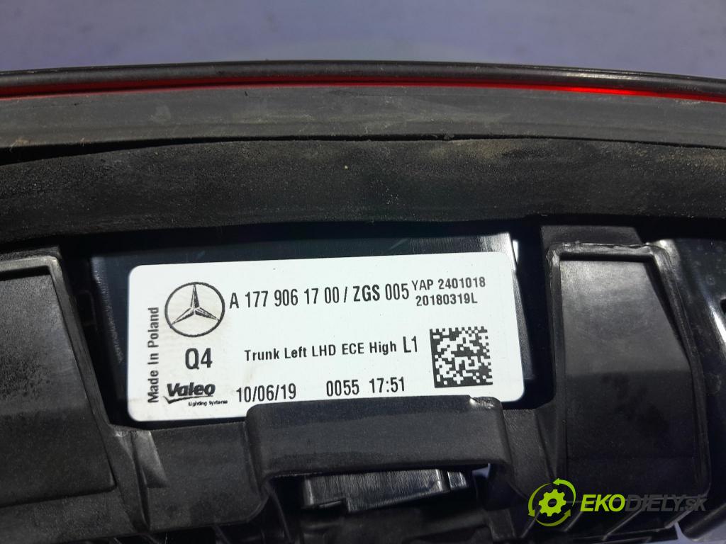 Mercedes A-klasa 2019 světlo Zad: levá Uvnitř A1779061700