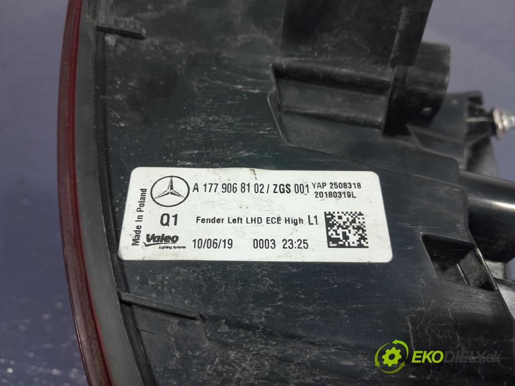 Mercedes A-klasa 2019 světlo Zad: levá Mimo: A1779068102