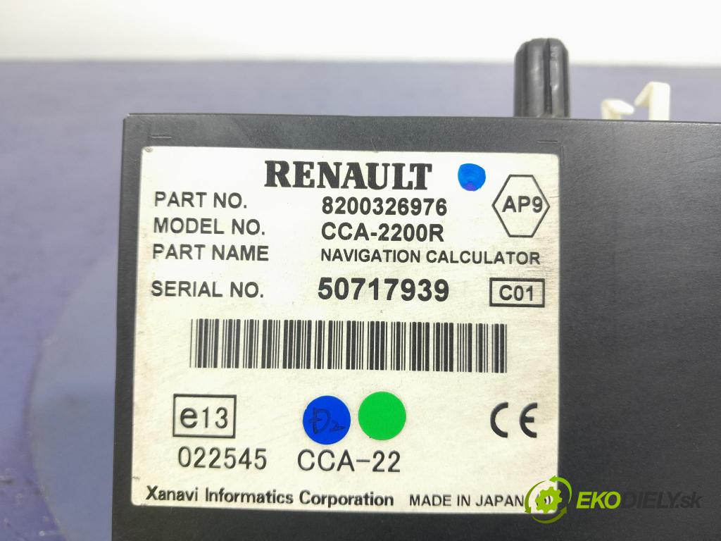 Renault Laguna 2005 Radio I Navigace: 8200326976