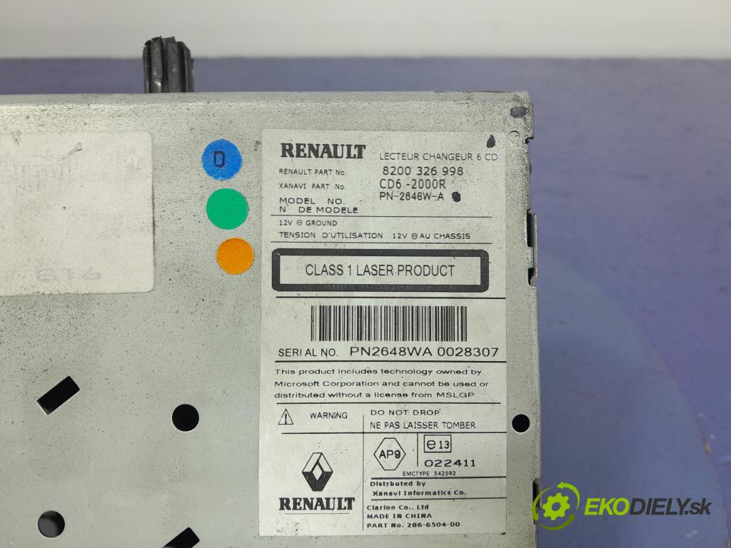 Renault Laguna 2005 Radio I Navigace: 8200326998