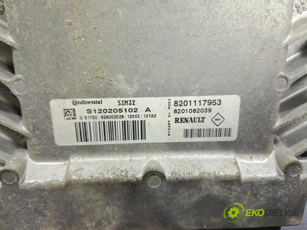 Renault Clio 2012 řídící jednotka Motor: 8201117953