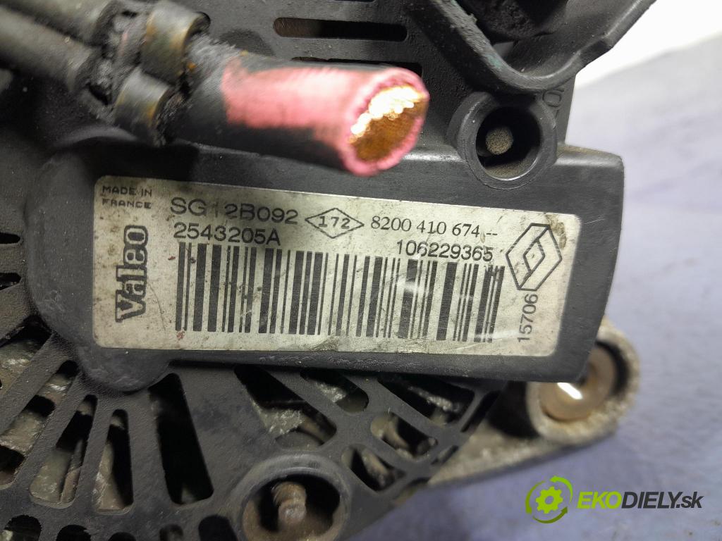 Renault Megane 2006 Alternator 8200410674