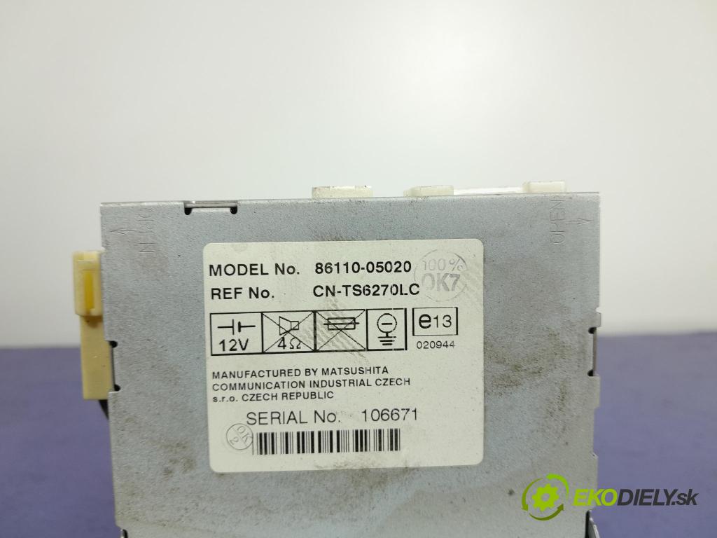 Toyota Avensis 2003 displej Radio / GPS 86110-05020