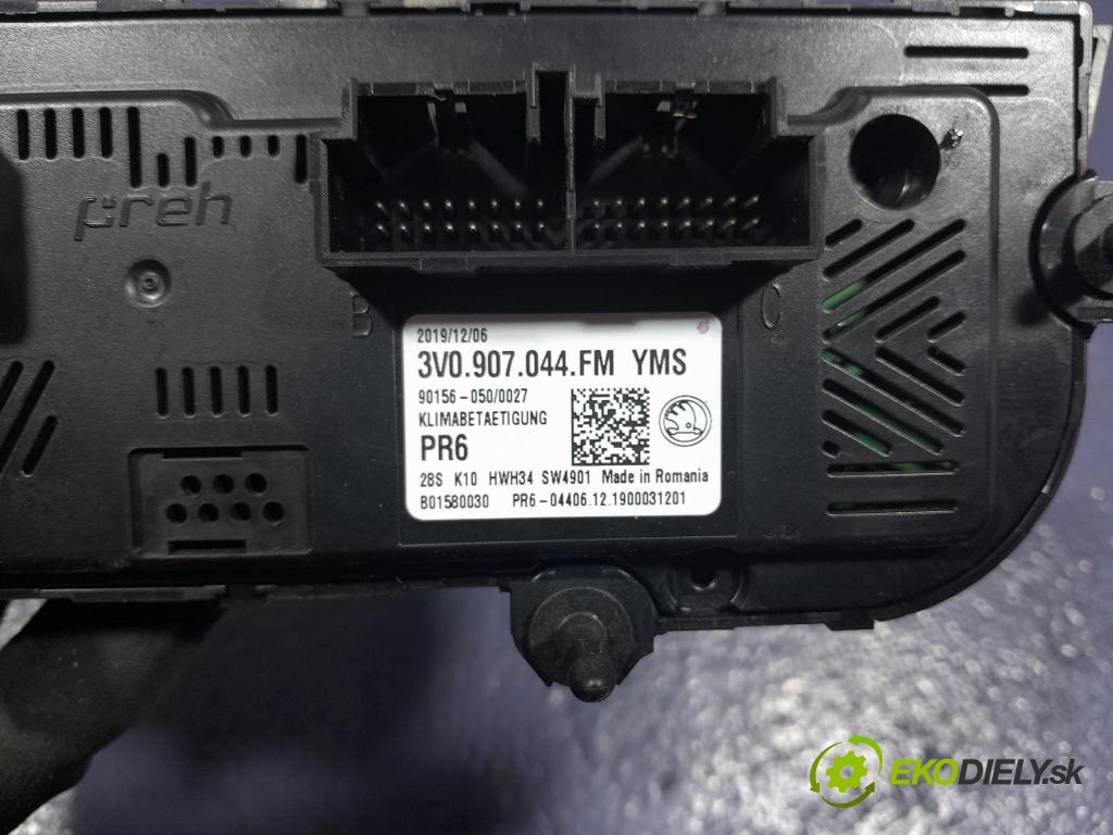 Skoda Superb 2019 Přepínač Klimatizace: Proud vzduchu 3V0907044FM