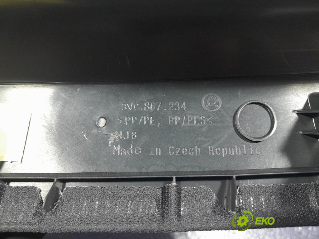 Skoda Superb 2019 kryt Plast: Interiéry: 3V0867234A