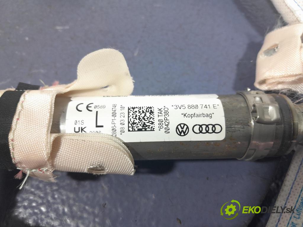Skoda Superb 2019 Airbag: Záclona: x 3V5880741E