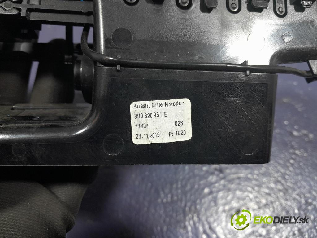 Skoda Superb 2019 Mřížky Proud vzduchu Vzduch: 3V0820951E