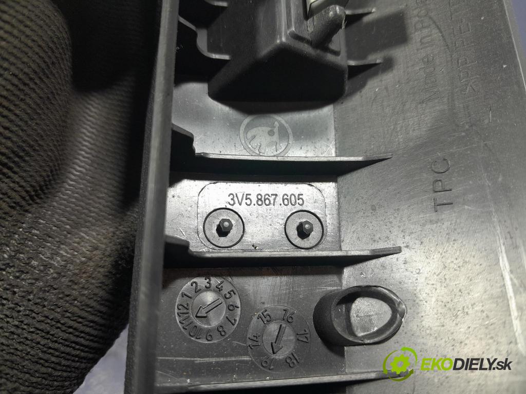 Skoda Superb 2019 kryt Plast: Interiéry: 3V5867605