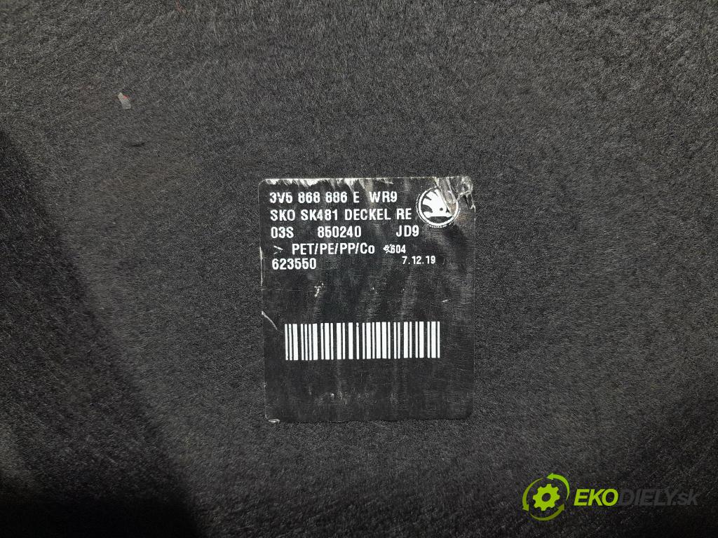 Skoda Superb 2019 Tapacír: kufr 3V5868886E