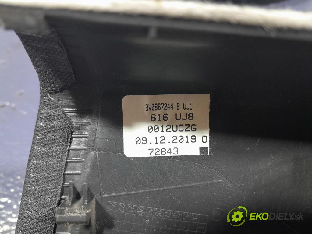 Skoda Superb 2019 kryt Plast: Interiéry: 3V0867244