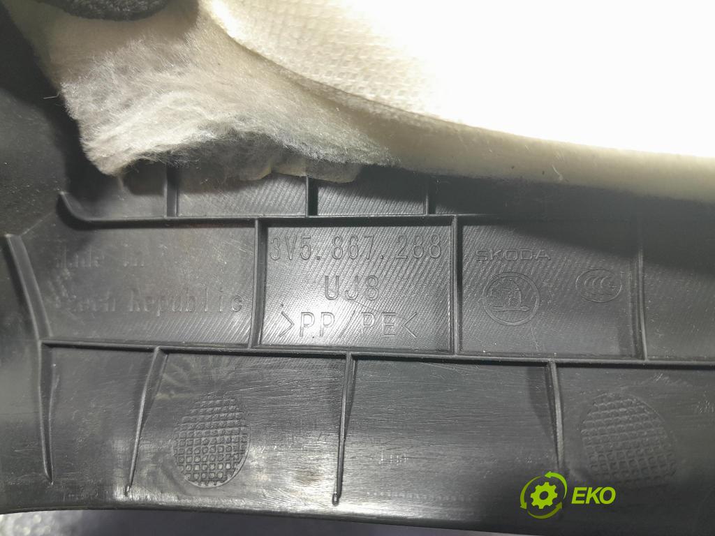 Skoda Superb 2019 kryt Plast: Interiéry: 3V5867288