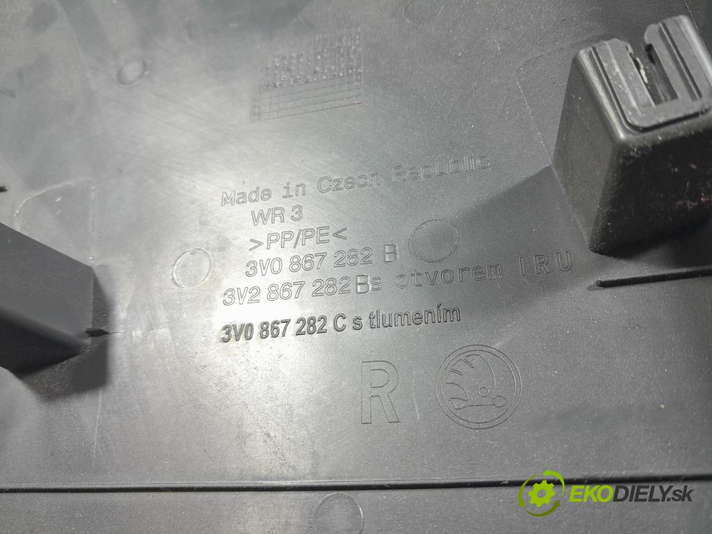 Skoda Superb 2019 kryt Plast: Interiéry: 3V0867282B