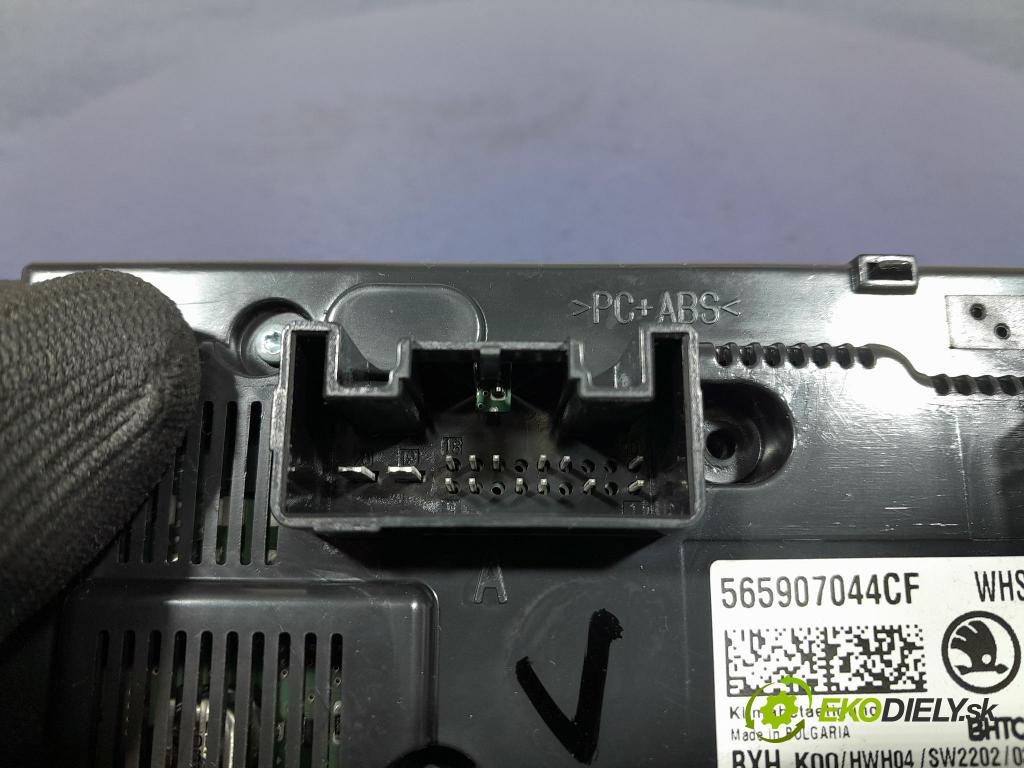 Skoda Kodiaq 2020 prepínač Klimatizácia: Prúd vzduchu: 565907044CF