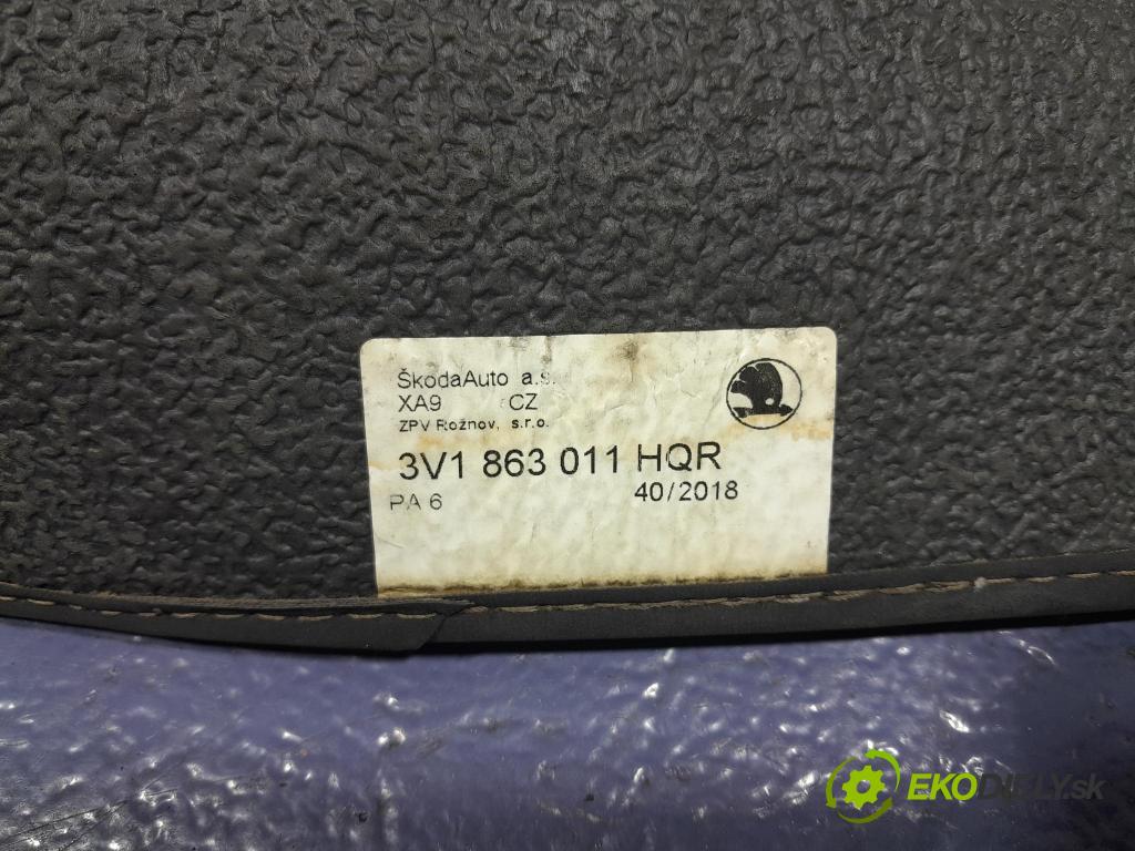 Skoda Superb 2019 koberec do auta 3V1863011