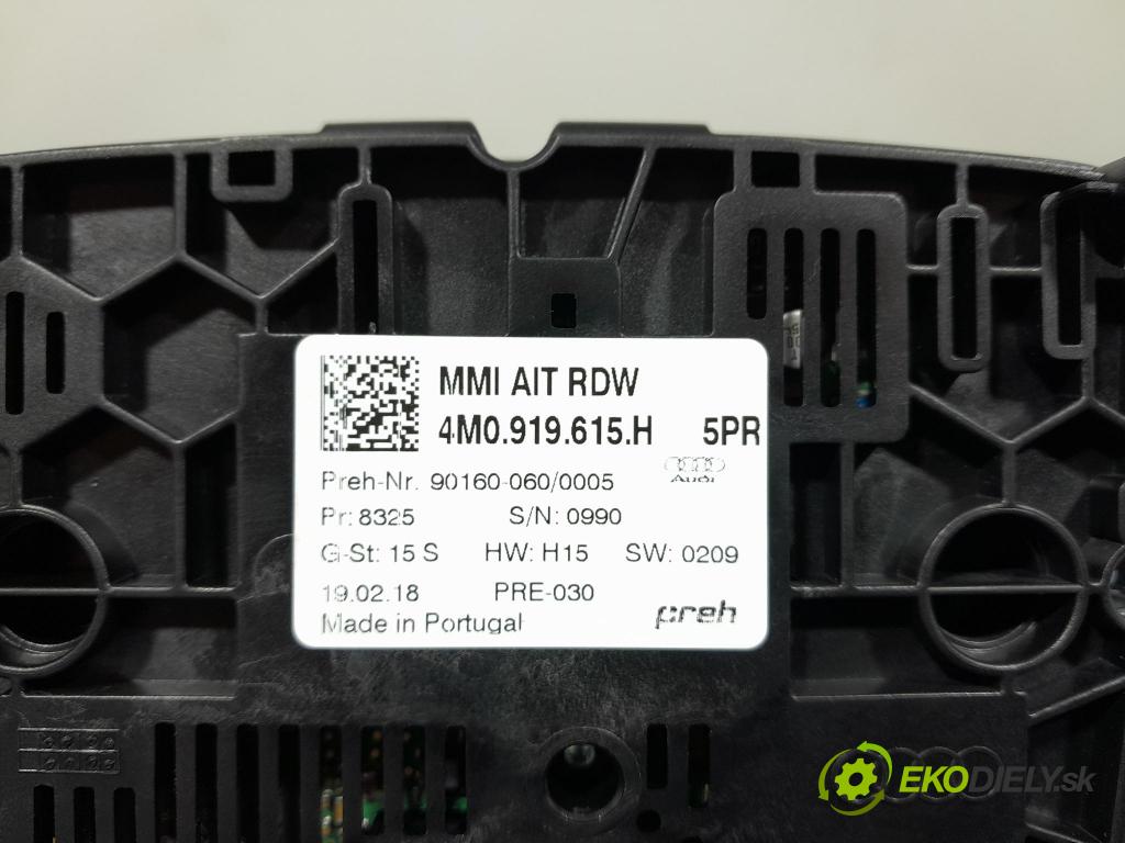 Audi Q7 2018 Přepínač Radio Navigace 4M0919615H
